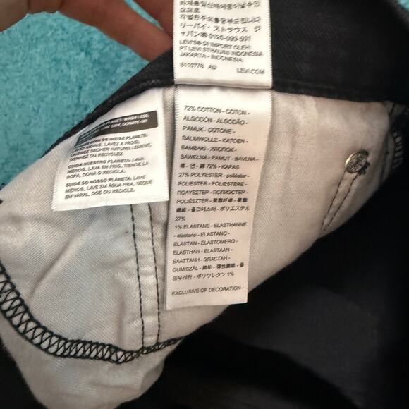 Levi’s 511 Men’s Jeans 32x30 Black Slim Fit Stretch Denim NWT - Picture 15 of 16